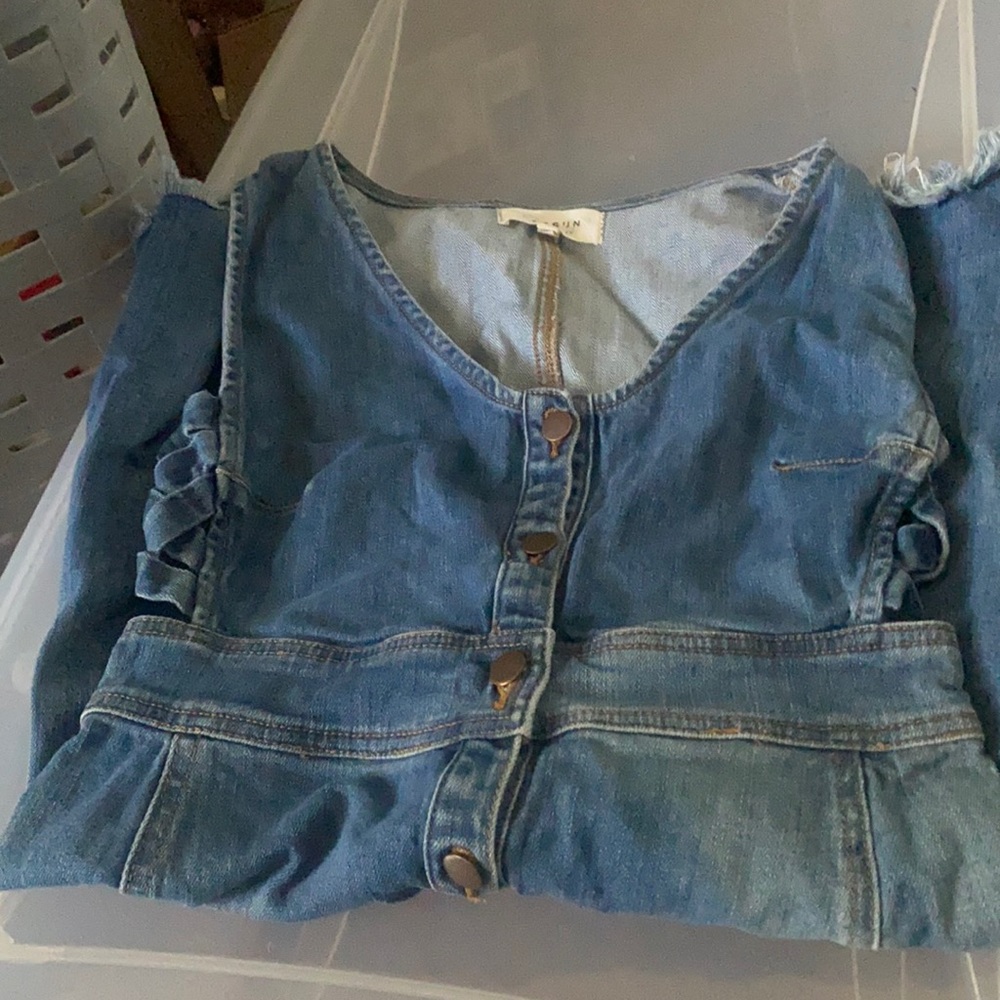 pacsun denim dress